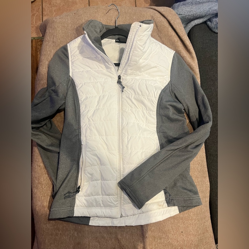 Swiss Tech Women's White and Gray Ski Jacket